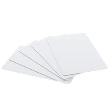 Imagem de Cartões de PVC em branco para impressoras de crachá de identificação – plástico branco de qualidade gráfica CR80 30 Mil (CR8030) da Specialist ID – Compatível com a maioria das impressoras de crachá de identificação fotográfica, Branco, 100 Pack