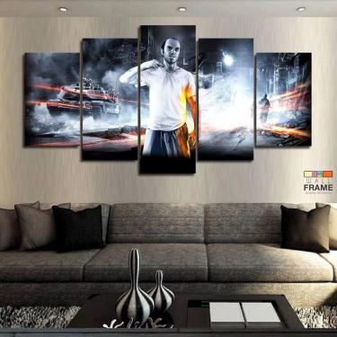 Imagem de Quadros Decorativos Jogos Gta 63x130mt em Tecido