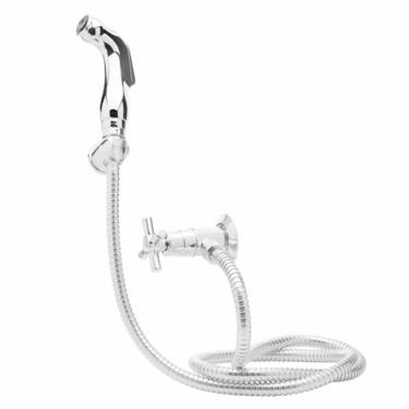 Imagem de Ducha Higienica ABS 1/4 De Volta Registro Cruzeta Cromada