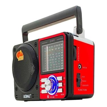 Imagem de Rádio Retro Vintage Antigo Portátil Am Fm Sw Mp3 Usb Bateria