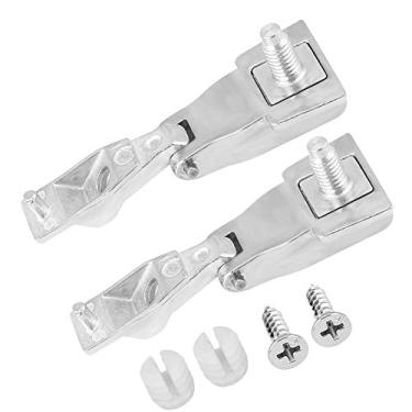 Imagem de 2 x kit de reparo de dobradiça de maçaneta de metal cromado lado do passageiro de substituição