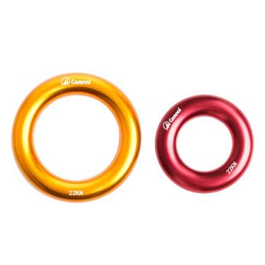 Imagem de LoveinDIY 2 pçs 22KN anéis de liga de alumínio escalada rapel anéis Bail Out - G & S