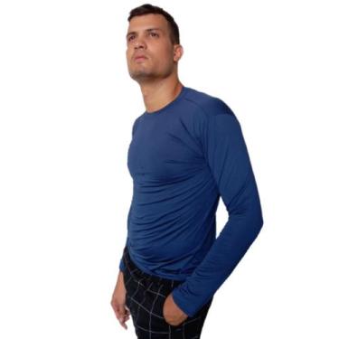 Imagem de Camisa De Proteção Uv 50+ (Malha Fria) - Azul Marinho - B²m Uv