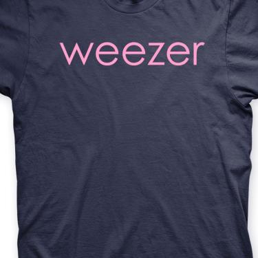 Imagem de Camiseta Weezer Marinho e Rosa em Silk 100% Algodão