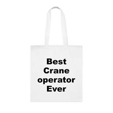 Imagem de Bolsa Tote Operador de Guindaste, Melhor Operador de Guindaste, Presente para Operador de Guindaste, Presente para Operador de Guindaste, Bolsa de Ombro Operador de Guindaste, Bolsa