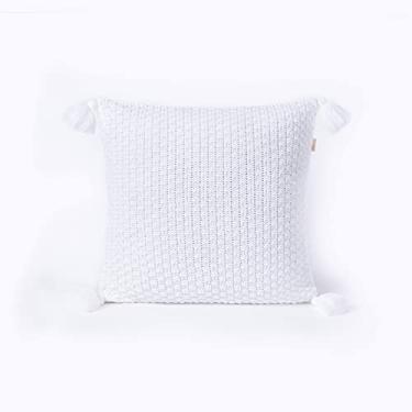 Imagem de Capa de Almofada Pompom Decorativa Trico 40x40cm Com zíper Istambul