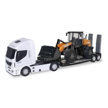 Caminhão Carreta De Brinquedo Iveco Hi-way Tora De Madeira - R$ 61,5