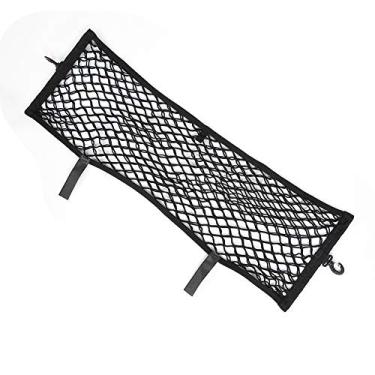 Imagem de para Cadillac xt5 rede de carga Senyar rede de armazenamento de malha preta porta malas de carro elástico corda de carga rede de armazenamento de bagagem para XT5