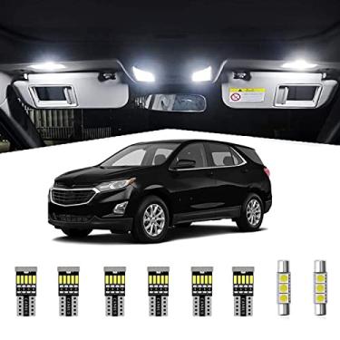 Imagem de 11 pçs Equinox Kit de luzes LED super brilhante LED Map Dome lâmpadas para 2010-2021 Chevrolet Chevy Equinox todos os modelos