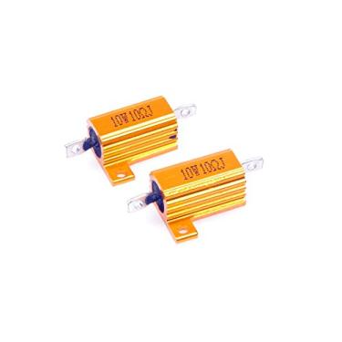 Imagem de LM YN 10 Watt 10 Ohm 5% Resistor de Fio de Alumínio Eletrônico Resistor Dourado para Inversor Luzes LED Divisor de Frequência Inversor Indústria Servo Controle Industrial 2 Peças