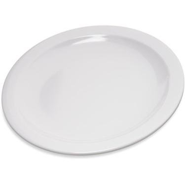 Imagem de Carlisle 4350402 Dallas Ware, prato de melamina para torta, 16,5 cm de diâmetro x 1,8 cm de altura, branco (caixa com 48)