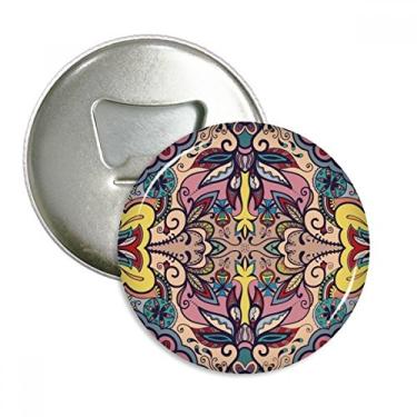 Imagem de Imã de geladeira com estampa de flores e folhas estilo europeu emblema multifuncional