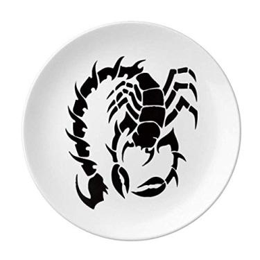 Imagem de Scorpion – Prato decorativo de porcelana para cachos de insetos naturais