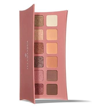 Imagem de Illamasqua Paleta de sombras Artistry Nude Unveiled – Altamente Pigmentado Cetim Fosco e Brilho Metálico – 12 Tons Versáteis – Vegano