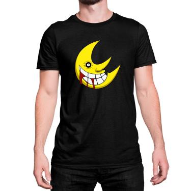Imagem de Camiseta T-Shirt Sol Lua Sorridente Sangrando Algodão