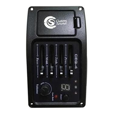 Imagem de Captador para Violão com Pré, Equalizador e Afinador Custom Sound CEQ 4