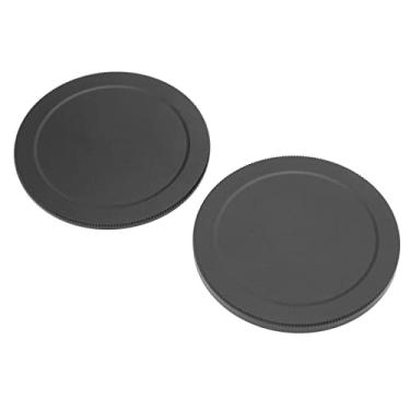 Imagem de Tampa da lente de metal da câmera, 52mm/2.0in leve portátil cor preta tampa do filtro de metal da câmera à prova de poeira à prova de arranhões para filtro UV CPL ND