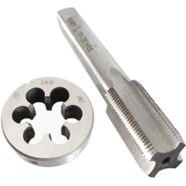 Imagem de Conjunto de pontas e moldes HSS 3/4-20, rosca de máquina UNEF e rosca redonda UNEF para a mão direita