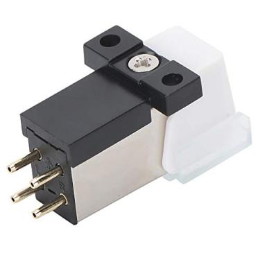 Imagem de Junlucki Captador com pontas afuniladas para cartucho de ABS, toca-discos de vinil, acessórios para substituição de toca-discos com agulha de vinil