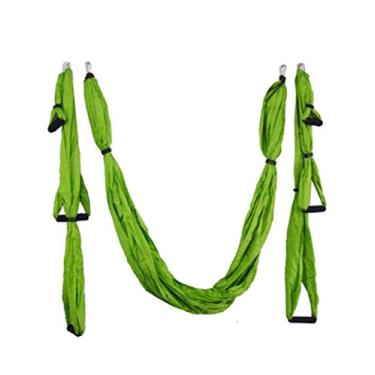 Imagem de Bestgift – Ferramenta de inversão de rede aérea para ioga e balanço para academia, casa, fitness, frutas, verde, 250 x 150 cm
