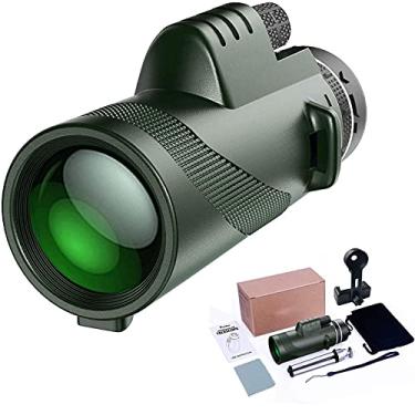 Imagem de BAK4 40X60 Óptica Zoom HD Lente de alta potência com adaptador de telefone Tripé à prova d'água telescópio monocular de alta definição luneta portátil para caminhadas
