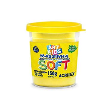 Imagem de Acrilex Soft Massa de Modelar, Amarelo (Limão), 150 g