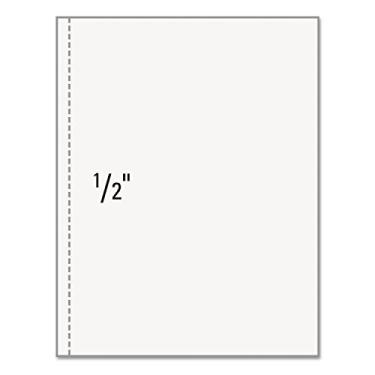 Imagem de PrintWorks Professional Papel perfurado para apresentações, livretos, manuais, catálogos e mais, 8,5 x 28,5 kg, 1 Perf vertical 1,3 cm da esquerda, 500 folhas, branco (04114)