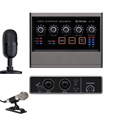 Imagem de 48V Q-16 Interface De Áudio Placa De Som Com Monitoramento