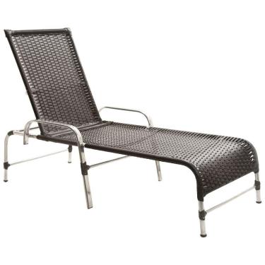 Imagem de Espreguiçadeira em Alumínio Para Decoração Piscina Jardim