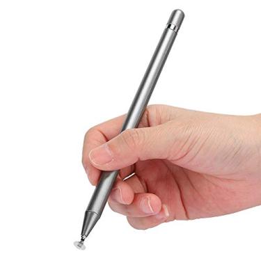 Imagem de Lápis Capacitivo Universal Touch Pen para Mobile Smart Phone e Tablet Drawing, Soft Tip and Noiseless, Black White Pink Grey (Cinza)