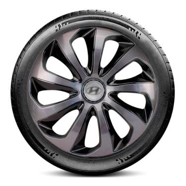 Imagem de Calota 4705 Hyundai Aro 14 Grafite Preta Velox Escolha carro