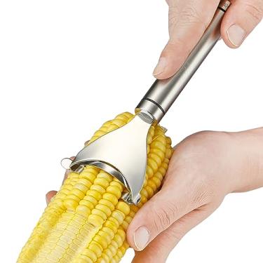 Imagem de Descascador de milho inoxidável Stee Corn Cob Stripper Tool Thresher de milho da espiga, remove grãos de milho de espigas em segundos, dispositivo de cozinha