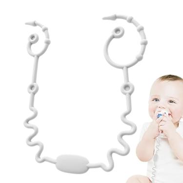 Imagem de Correias de brinquedo para crianças - Clipes de carrinho de brinquedo de silicone elásticos - Clipes de alças de brinquedo para cadeira alta, cadeira de balanço, brinquedo mordedor, brinquedo Maidong