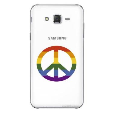 Imagem de Capa Case Capinha Samsung Galaxy  J7 Arco Iris Paz - Showcase