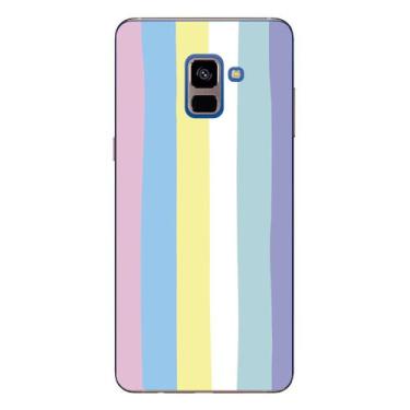 Imagem de Capa Case Capinha Samsung Galaxy A8 Plus Arco Iris Candy - Showcase