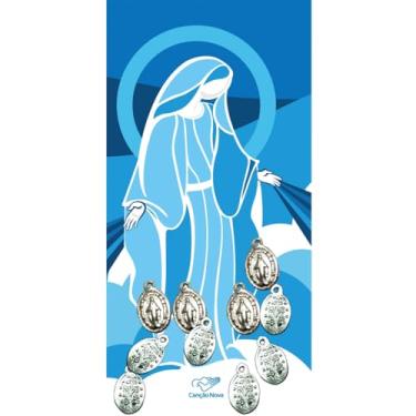 Imagem de Kit Medalhas Nossa Senhora Das Graças Prata - 10 Unidades