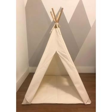 Imagem de Barraca cabana infantil+tapete acolchoado 135x90x90cm