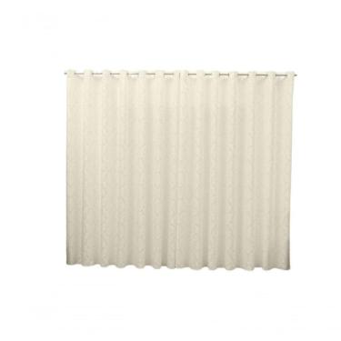 Imagem de Cortina 3,00x2,30 Sala Quarto Cozinha Varão Tecido Jacquard Cor:pérola