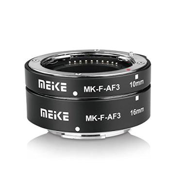 Imagem de MEIKE MK-F-AF3 Auto Fucus Macro Extension Tube para compatível com todas as câmeras Fujifilm Mirrorless (apenas 10 mm 16 mm ou conbinação) X-T1 X-T2 X-Pro1 X-Pro2 X-T10 X-A1 X-E1 X-E2 X-E3 X-T20 X-T3