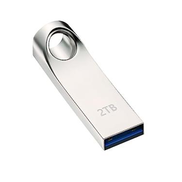 Imagem de Pen Drives USB 2TB, pen drive portátil de 2 TB de alta velocidade USB para computador/laptop, pen drive de armazenamento de 2000 GB à prova d'água Jump Drive Pen Flashdrive