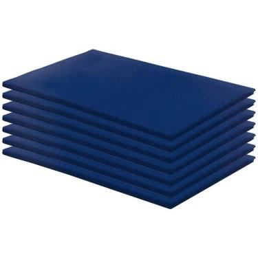 Imagem de Kit 7 Colchonetes Gin stica 100x60x3 D28 Azul Rg Colch es