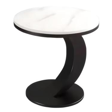 Imagem de Mesa Lateral Em Forma De C, Mesa Lateral Com Estrutura De Metal Para Espaços Pequenos, Mesa Final Para Sala De Estar, Quarto, Escritório, Banheiro (Color : STYLE 1, Size : 15.74x19.68in)