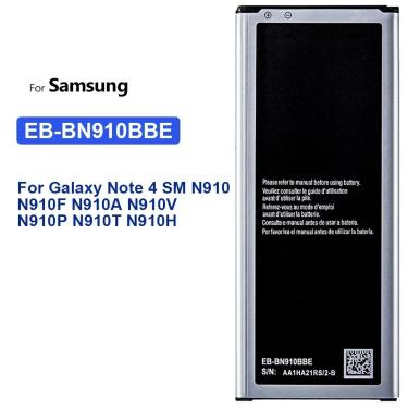 Imagem de Bateria de substituição para Samsung Galaxy Note 4  EB-BN910BBE  SM  SM-N910  SM  N910A  N910U