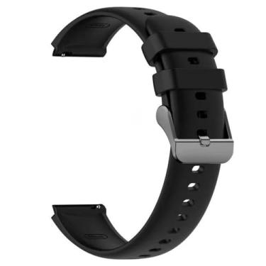 Imagem de Sunorshop Pulseira de rastreador de fitness, acessórios de substituição ajustáveis, pulseira esportiva clássica para relógio inteligente H23 (preto)