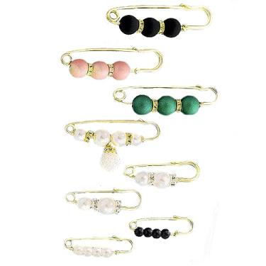 Imagem de Broche de pérola, cachecol de pérola, broche, suéter, xale, cintura, extensor, alfinetes, prendedor duplo, falso, pérola, strass, colarinho, broches, saia para vestido, cintura e cachecol, perfeito