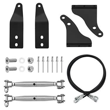 Imagem de Kit de elevação de membros ajustáveis para Wrangler JK 2007-2017 Through the Jungle Protector Obstacle Eliminate Rope Stainless Steel, 2 PCS