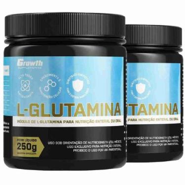 Imagem de Glutamina Pura 250G Growth Supplements Kit 2 Potes
