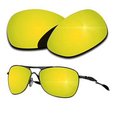 Imagem de Lentes de reposição polarizadas para Oakley Crosshair 2012 - várias cores, Revestimento espelhado ouro 24k, 1