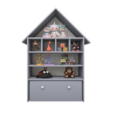 Imagem de Casinha Infantil Organizadora de Brinquedos 100% MDF PlanCasa