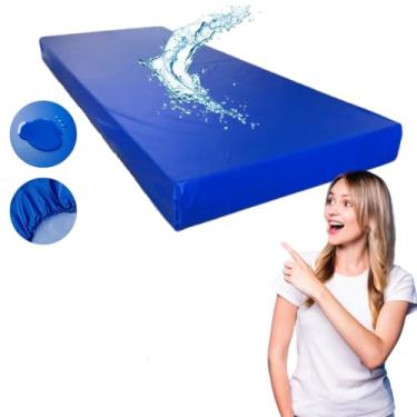 Imagem de Lençol Capa Protetor de Colchão Impermeável SOLTEIRO com Elástico Não Esquenta Anti Áca...